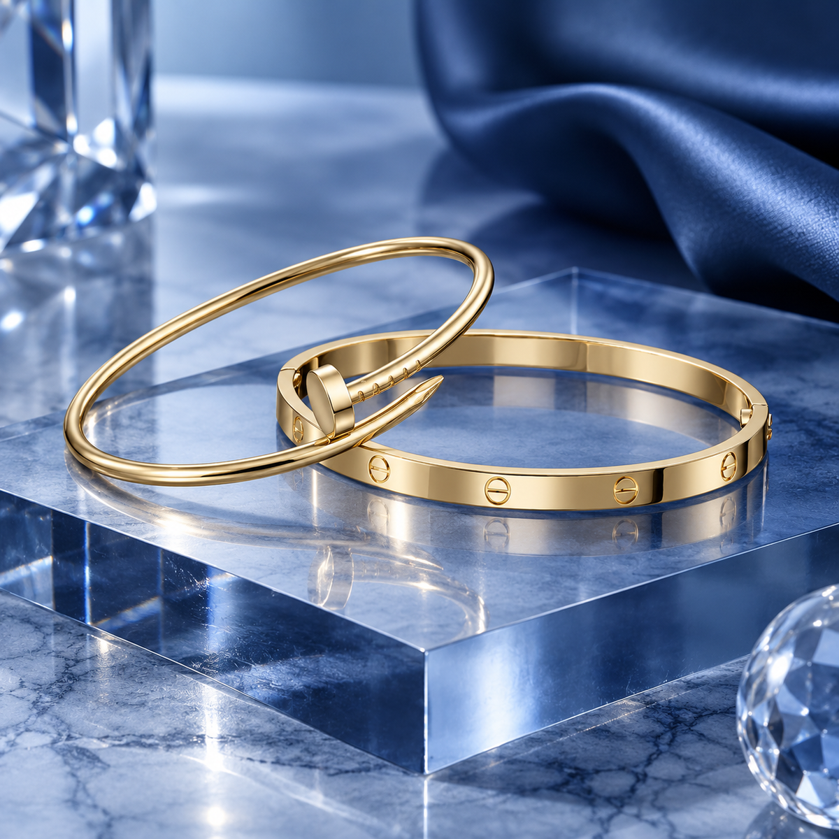 [AuraEcho] LOVE & JUSTE Classic Bracelet Stack Set