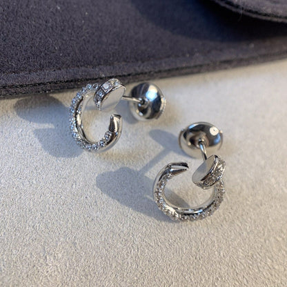 [AuraEcho]JUSTE EARRINGS SILVER DIAMONDS