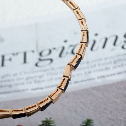 [AuraEcho]SERPENTI BRACELET PINK GOLD ONYX