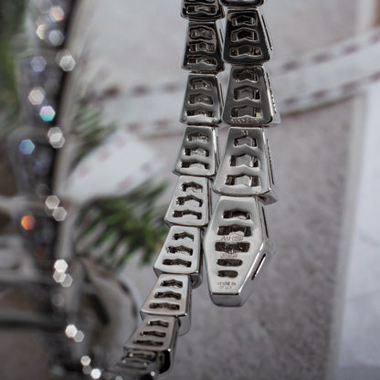 [AuraEcho]SERPENTI BRACELET 6MM SILVER DIAMOND