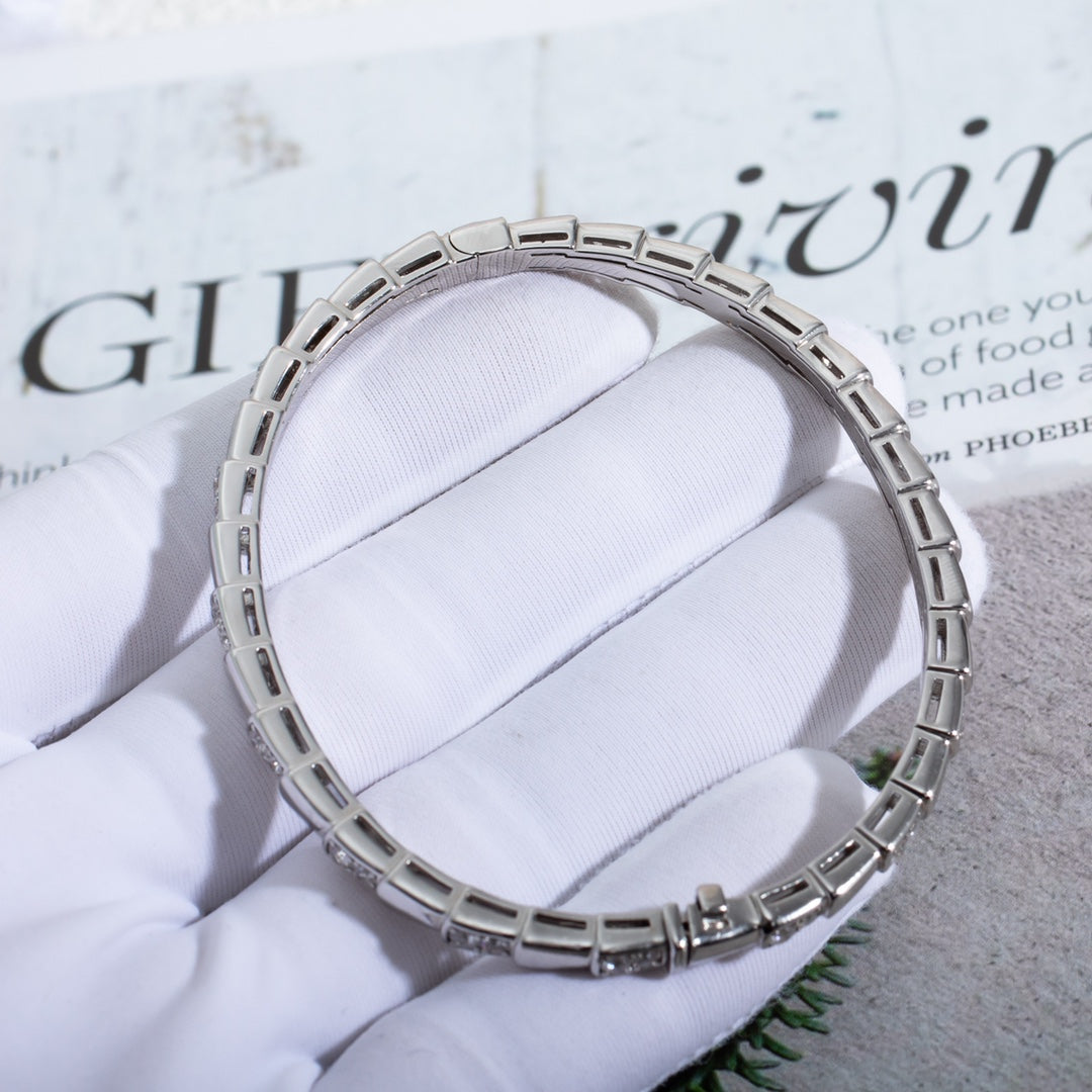 [AuraEcho]SERPENTI BRACELET SILVER DIAMOND