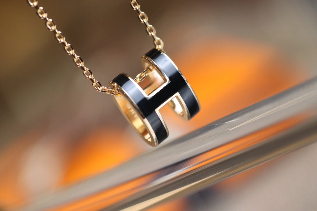 [AuraEcho]POP H PEDANT PINK GOLD