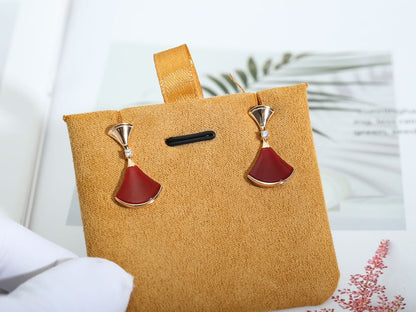 [AuraEcho]DREAM Carnelian PINK GOLD EARRINGS