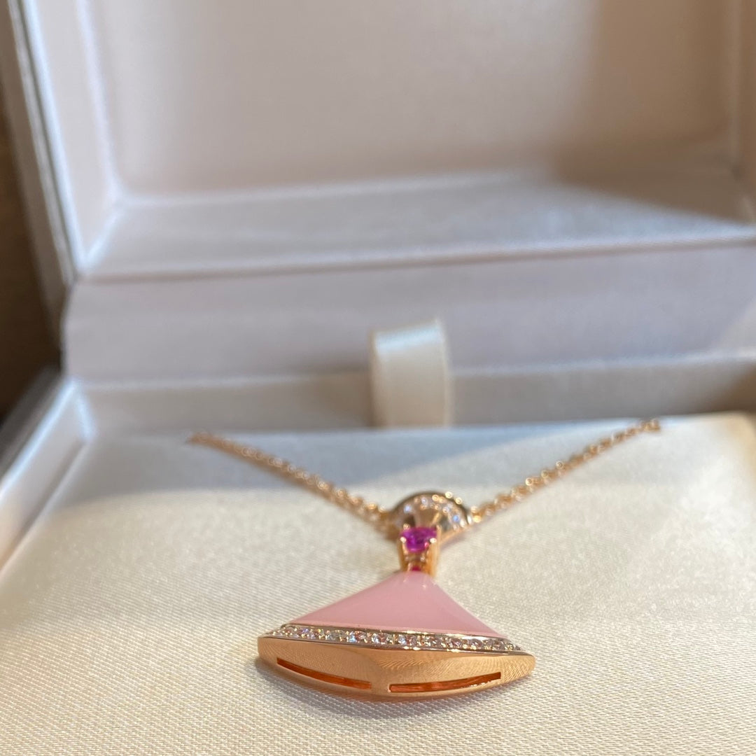 [AuraEcho]DREAM NECKLACE PINK OPAL