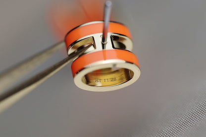 [AuraEcho]MINI POP H EARRINGS ORANGE