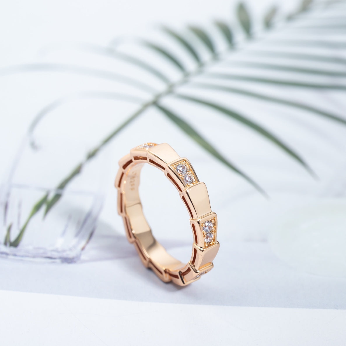 [AuraEcho]SERPENTI RING PINK GOLD  3MM