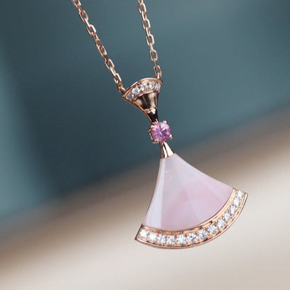 [AuraEcho]DREAM NECKLACE PINK MOP DIAMOND