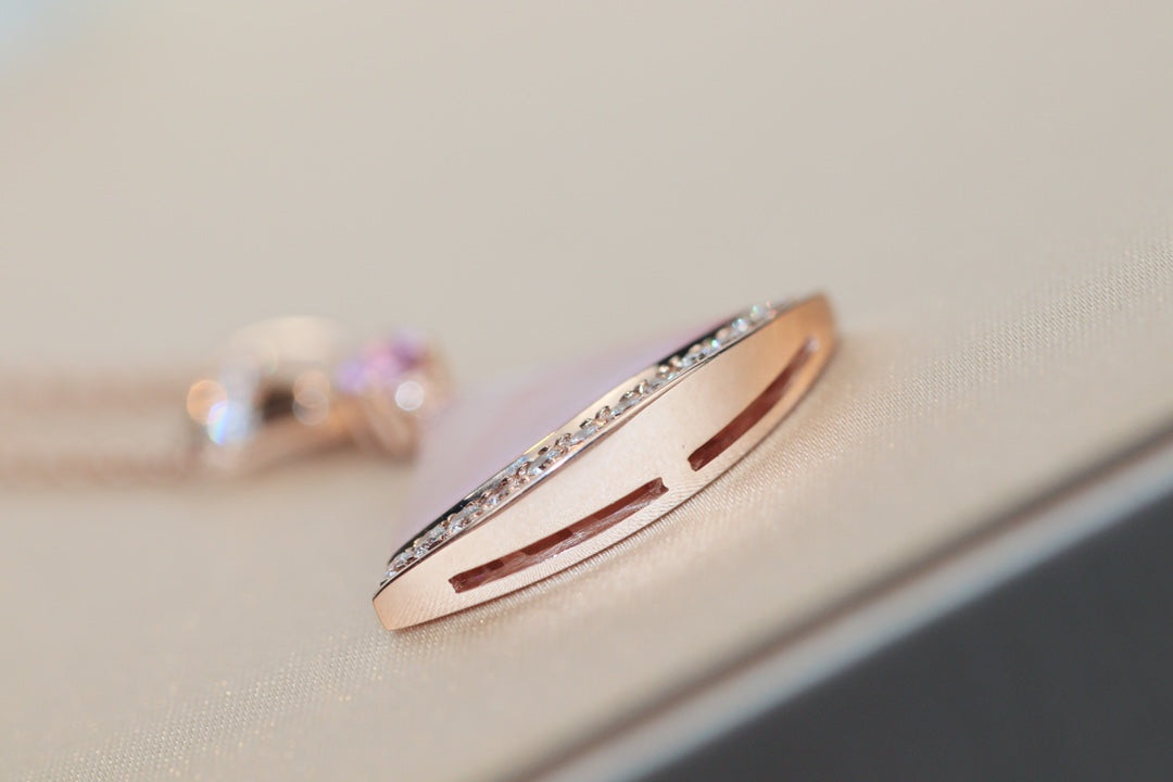 [AuraEcho]DREAM NECKLACE PINK MOP DIAMOND