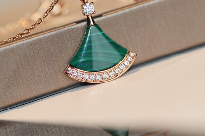 [AuraEcho]DREAM NECKLACE MALACHITE DIAMOND