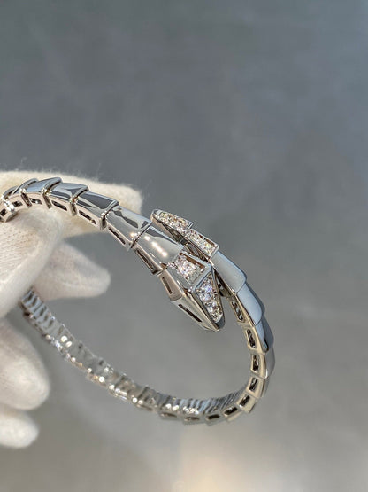 [AuraEcho]SERPENTI BRACELET DIAMONDS SILVER