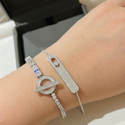 [AuraEcho]MOVE CLASSIQUE DIAMOND PAVED BRACELET