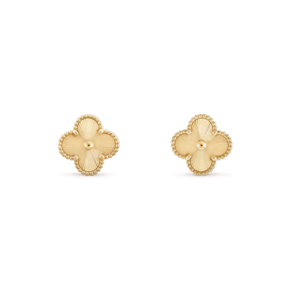 [AuraEcho]CLOVER MINI 9.5MM LASER EARRINGS