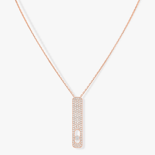 [AuraEcho]MY FIRST DIAMOND PAVED NECKLACE