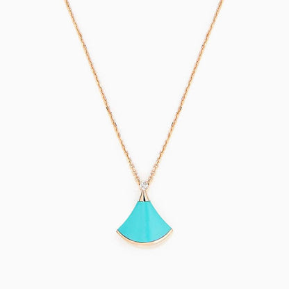[AuraEcho]DREAM NECKLACE TURQUOISE PINK GOLD