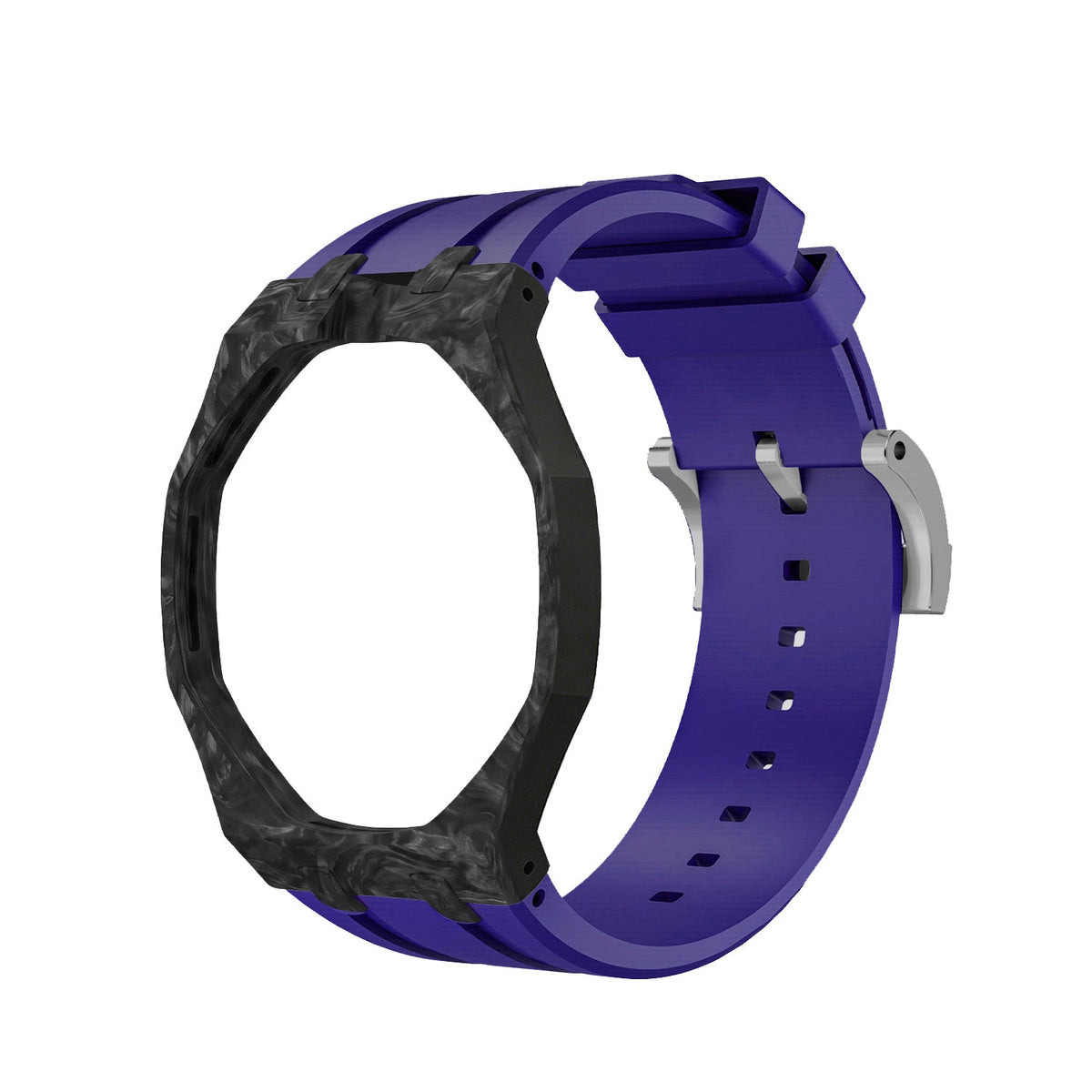 [AuraEcho]Royal Oak Pop Exclusive Carbon‑fiber Case & Silicone Strap(Only Strap)