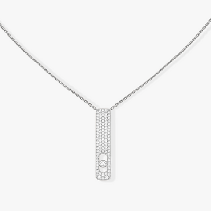 [AuraEcho]MY FIRST DIAMOND PAVED NECKLACE