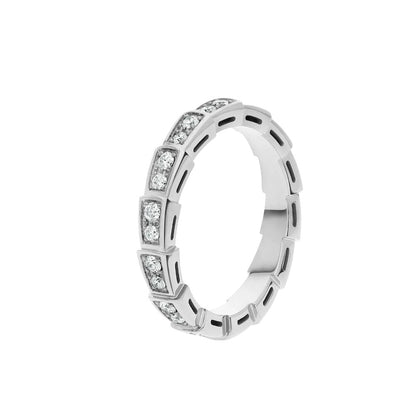 [AuraEcho]SERPENTI RING SILVER DIAMOND PAVED 3MM