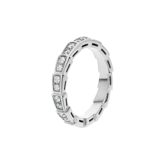 [AuraEcho]SERPENTI RING SILVER DIAMOND PAVED 3MM