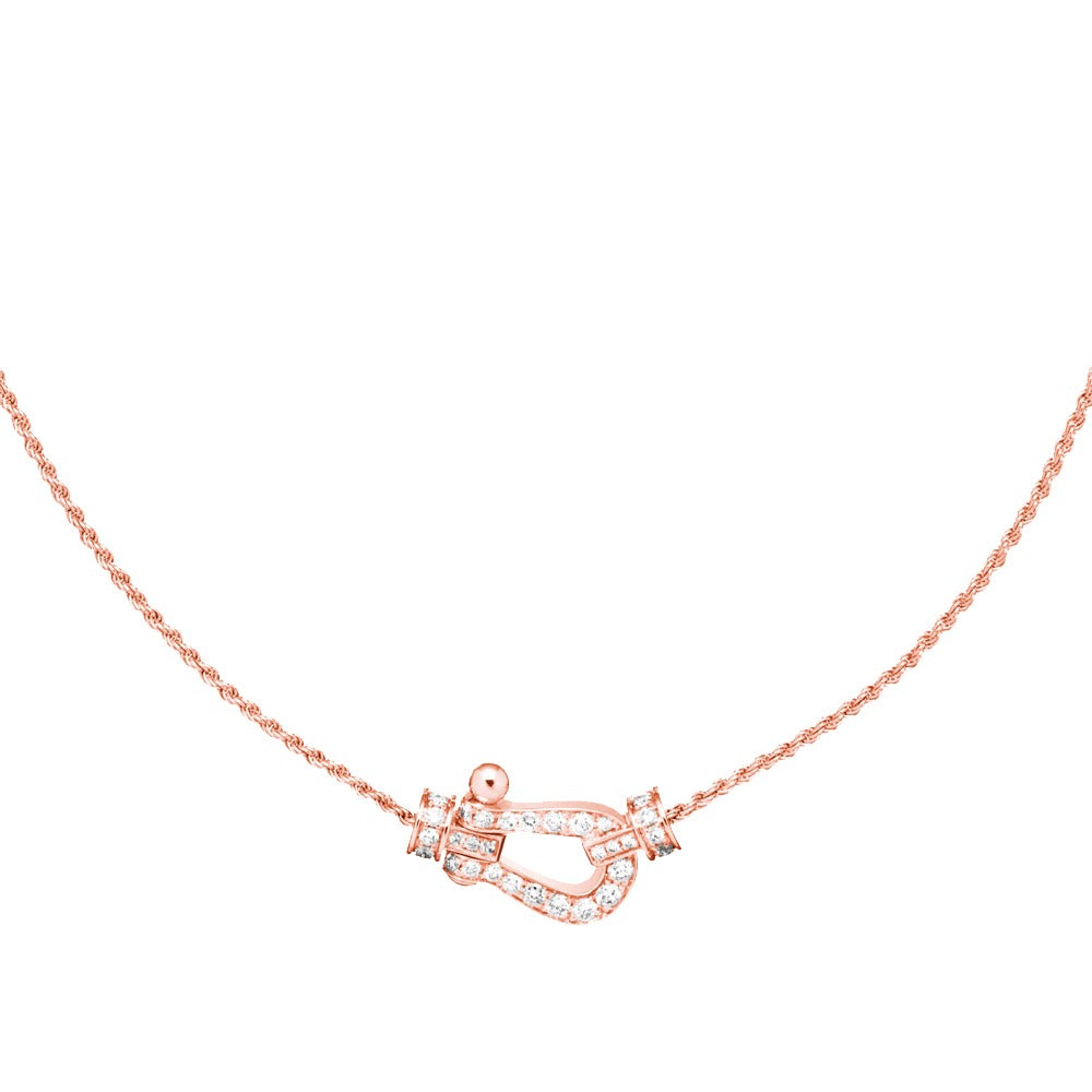 [AuraEcho]FORCE 10 PINK GOLD DIAMOND NECKLACE