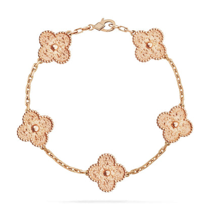 [AuraEcho]CLOVER 5 MOTIFS BRONZING BRACELET