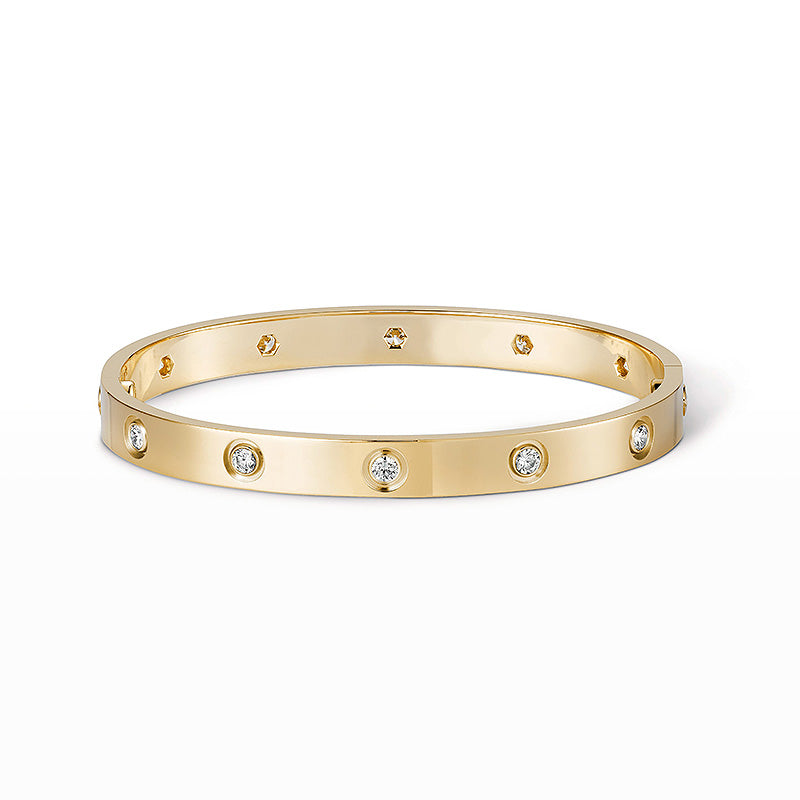 [AuraEcho]LOVE BRACELET 6.1MM 10 DIAMONDS
