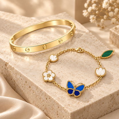 [AuraEcho]Lucky Spring & Love Bracelet Stack Set