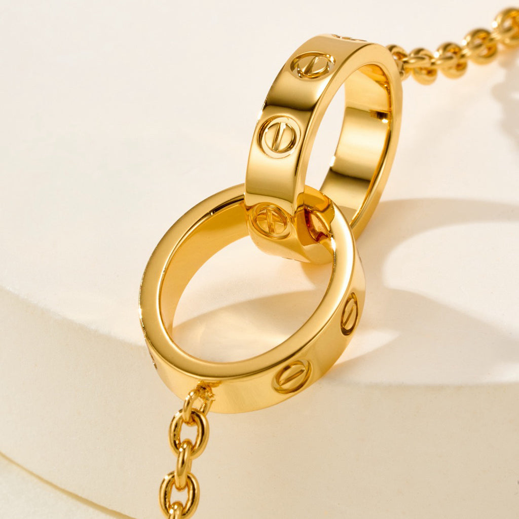 [AuraEcho]LOVE BRACELET DOUBLE RING