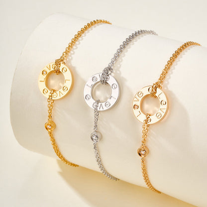 [AuraEcho]LOVE BRACELET 2 DIAMOND