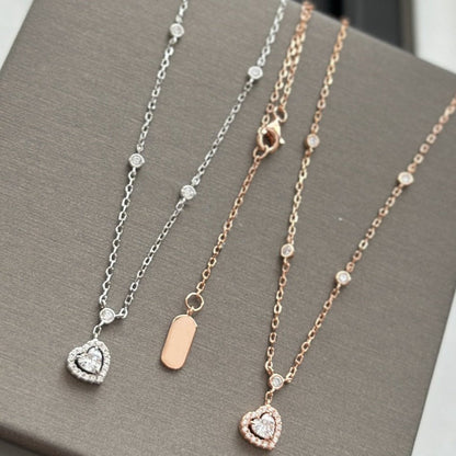 [AuraEcho]JOY HEART DIAMOND NECKLACE