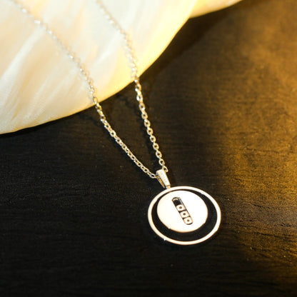 [AuraEcho]LUCKY MOVE MM SILVER DIAMOND NECKLACE