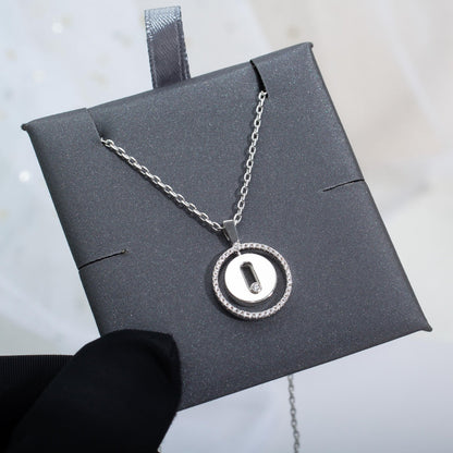 [AuraEcho]LUCKY MOVE PM NECKLACE SILVER DIAMOND