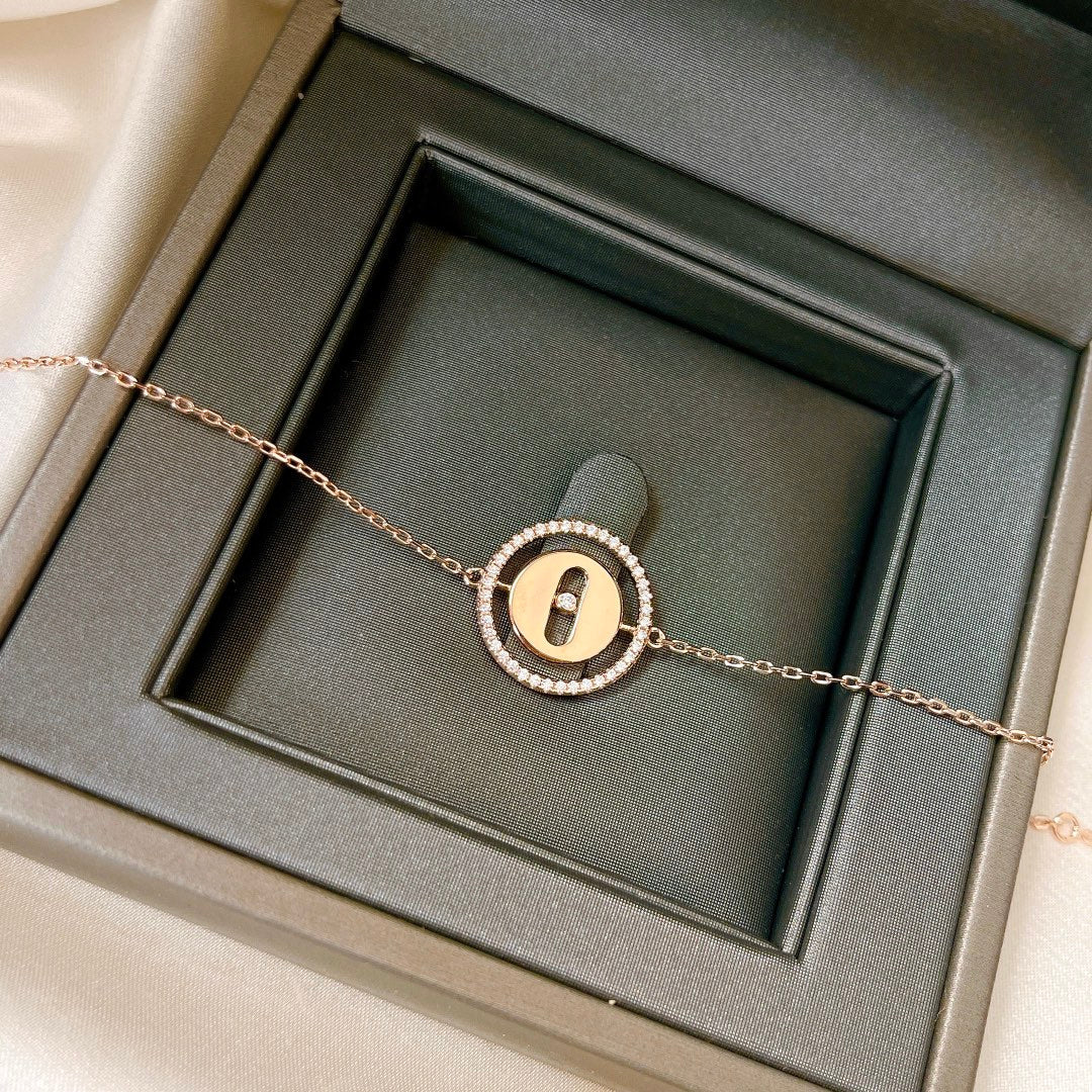 [AuraEcho]LUCKY MOVE PAVED DIAMOND BRACELET