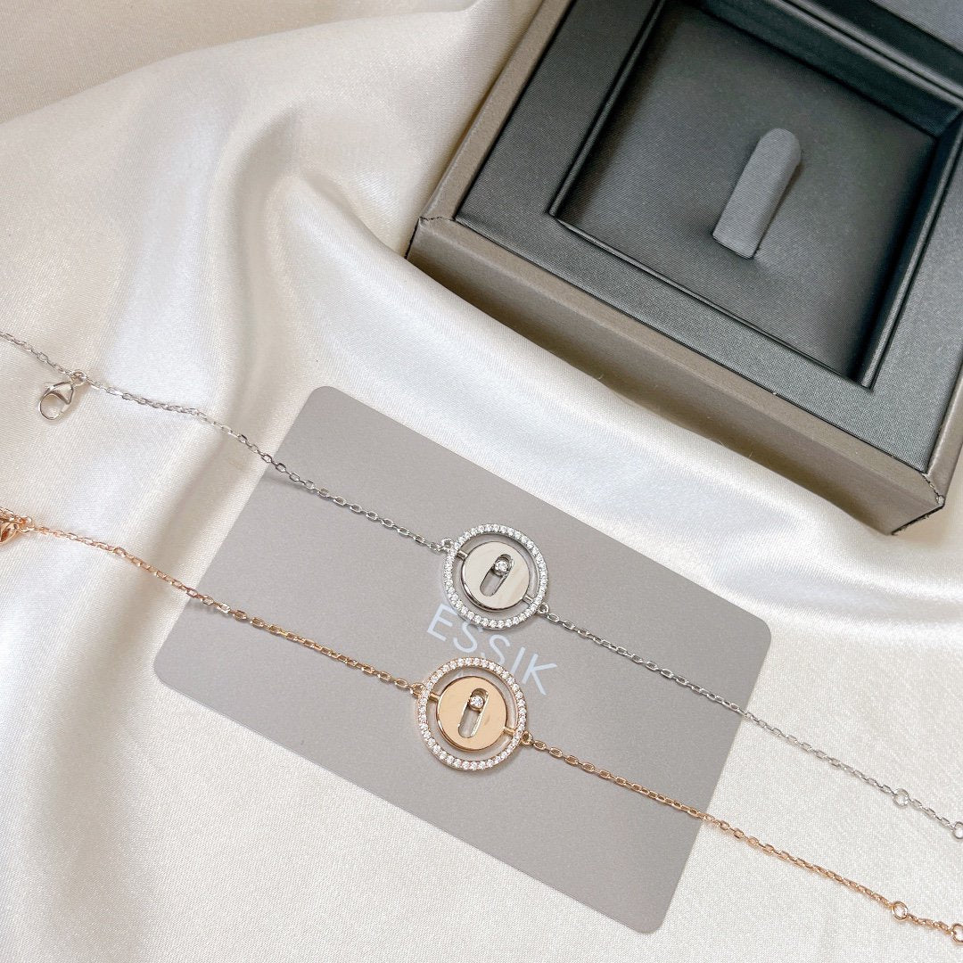 [AuraEcho]LUCKY MOVE PAVED DIAMOND BRACELET