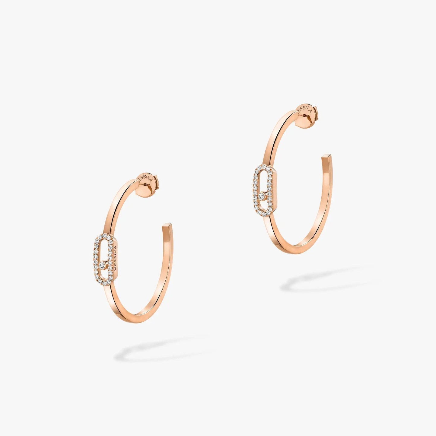 [AuraEcho]CREOLES MOVE UNO PM DIAMOND EARRINGS