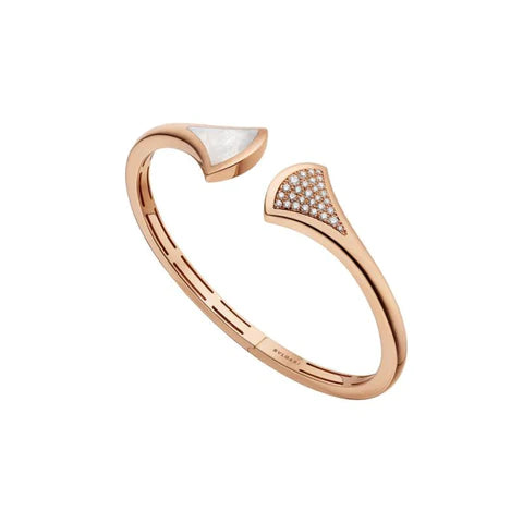 [AuraEcho]DREAM BRACELET OPEN PINK GOLD MOP DIAMOND