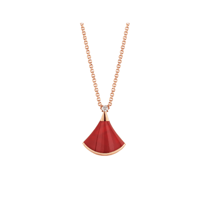 [AuraEcho]DREAM NECKLACE CARNELIAN 1 DIAMOND