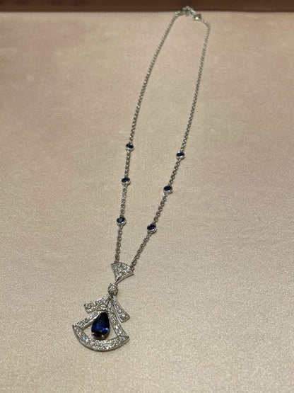 [AuraEcho]DREAM NECKLACE AGATE DIAMOND SILVER