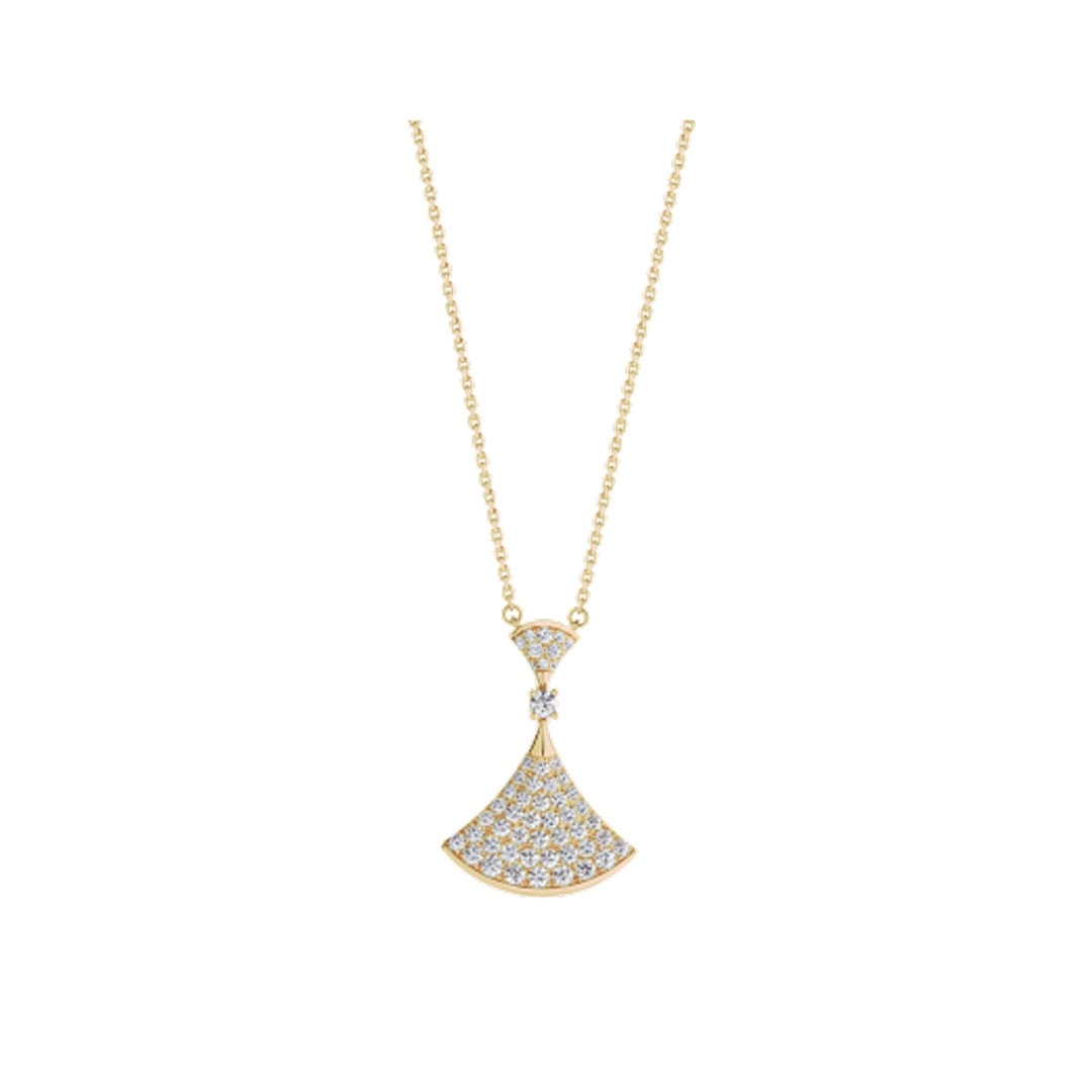 [AuraEcho]DREAM NECKLACE GOLD FULL DIAMOND