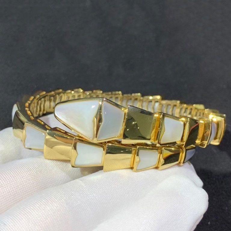 [AuraEcho]SERPENTI BRACELET MOP GOLD