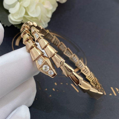 [AuraEcho]SERPENTI BRACELET DIAMONDS PINK GOLD