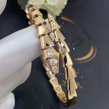 [AuraEcho]SERPENTI BRACELET DIAMONDS PINK GOLD