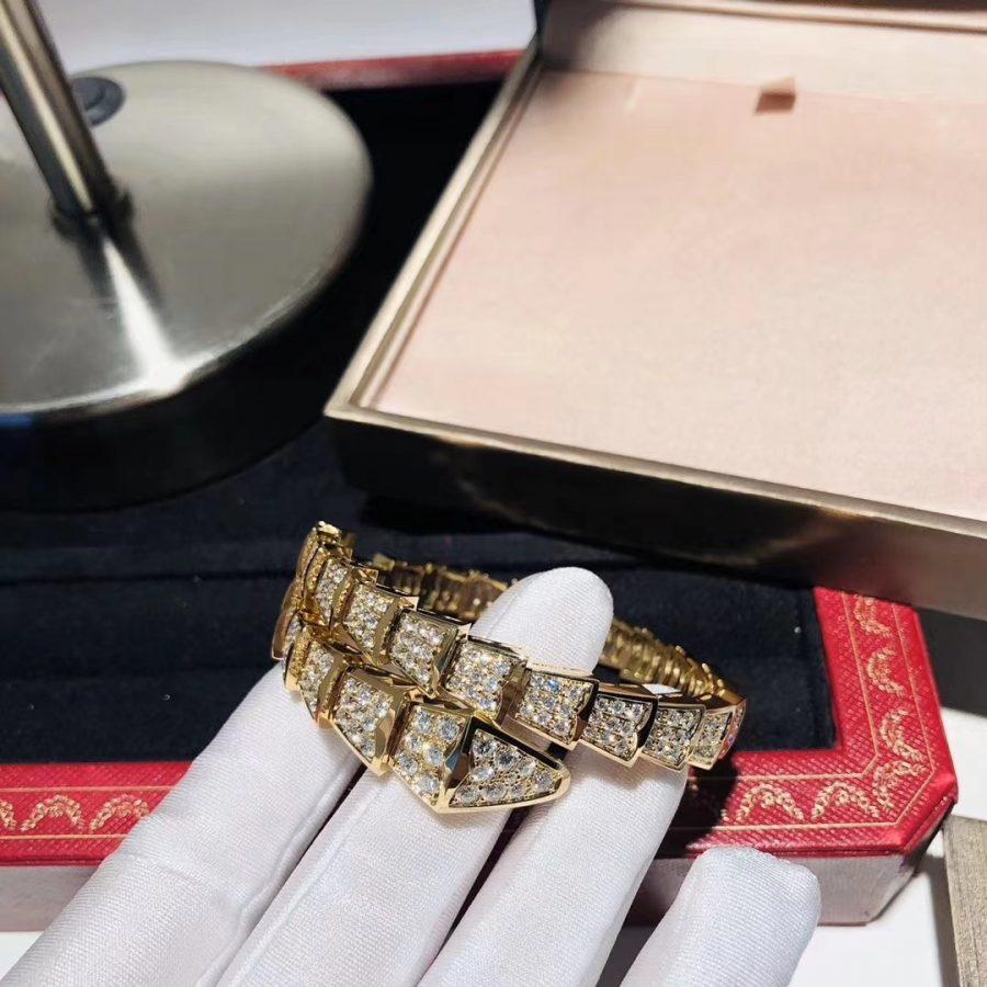 [AuraEcho]SERPENTI BRACELET 8MM GOLD DIAMOND