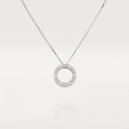 [AuraEcho]LOVE NECKLACE ADJUSTABLE SILVER