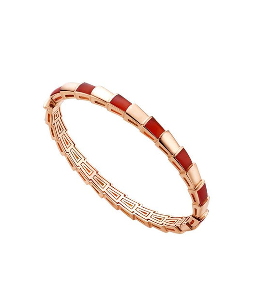 [AuraEcho]SERPENTI BRACELET PINK GOLD RUBELLITE