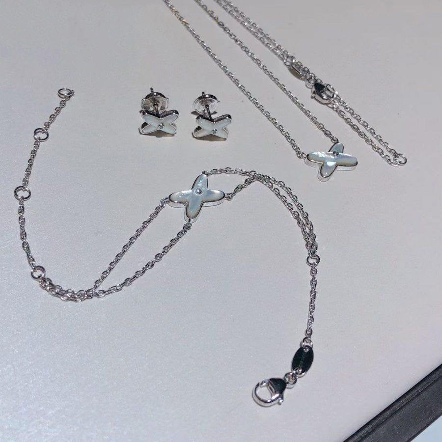 [AuraEcho]JEUX BRACELET WHITE MOP SILVER 1 DIAMOND