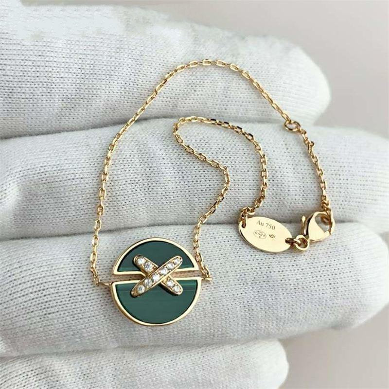 [AuraEcho]JEUX DE BRACELET MALACHITE PINK GOLD DIAMONDS