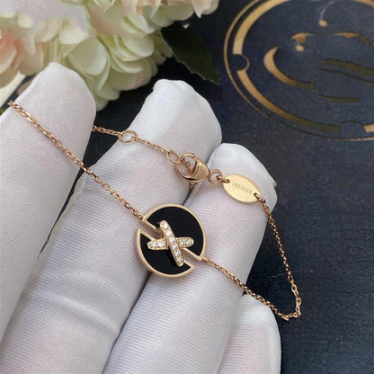 [AuraEcho]JEUX DE BRACELET ONYX PINK GOLD DIAMOND