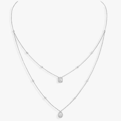 [AuraEcho]Diamond Necklace My Twin 2 Rows