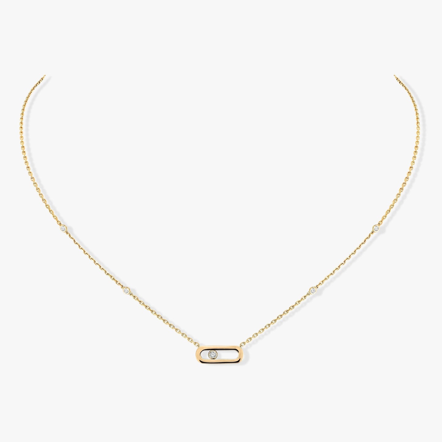 [AuraEcho]MOVE UNO DIAMOND NECKLACE