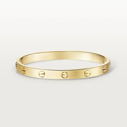 [AuraEcho] CLASH & Clover Laser 5-Motif & LOVE Brushed Bracelet Stack Set